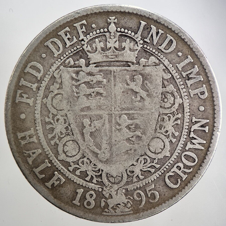 1895 Victoria Half - Crown Silver Coin | Collectable Grade