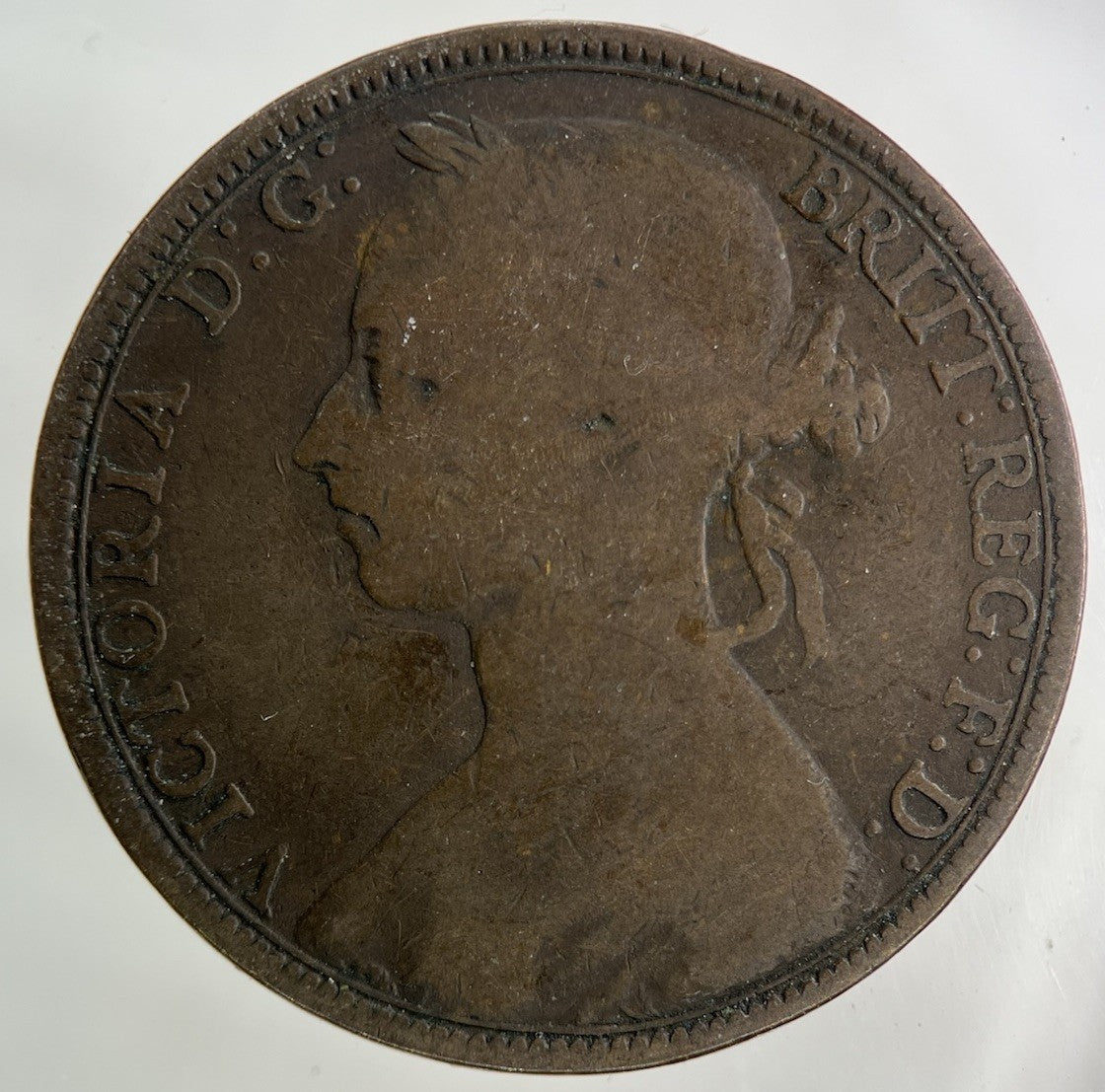 1892 Victoria One Penny Coin | Collectable Grade