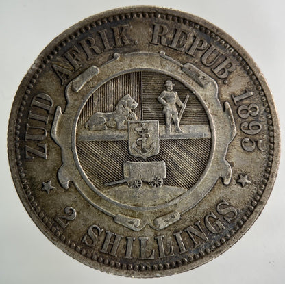 1895 South Africa Florin Silver Coin | Very High Grade