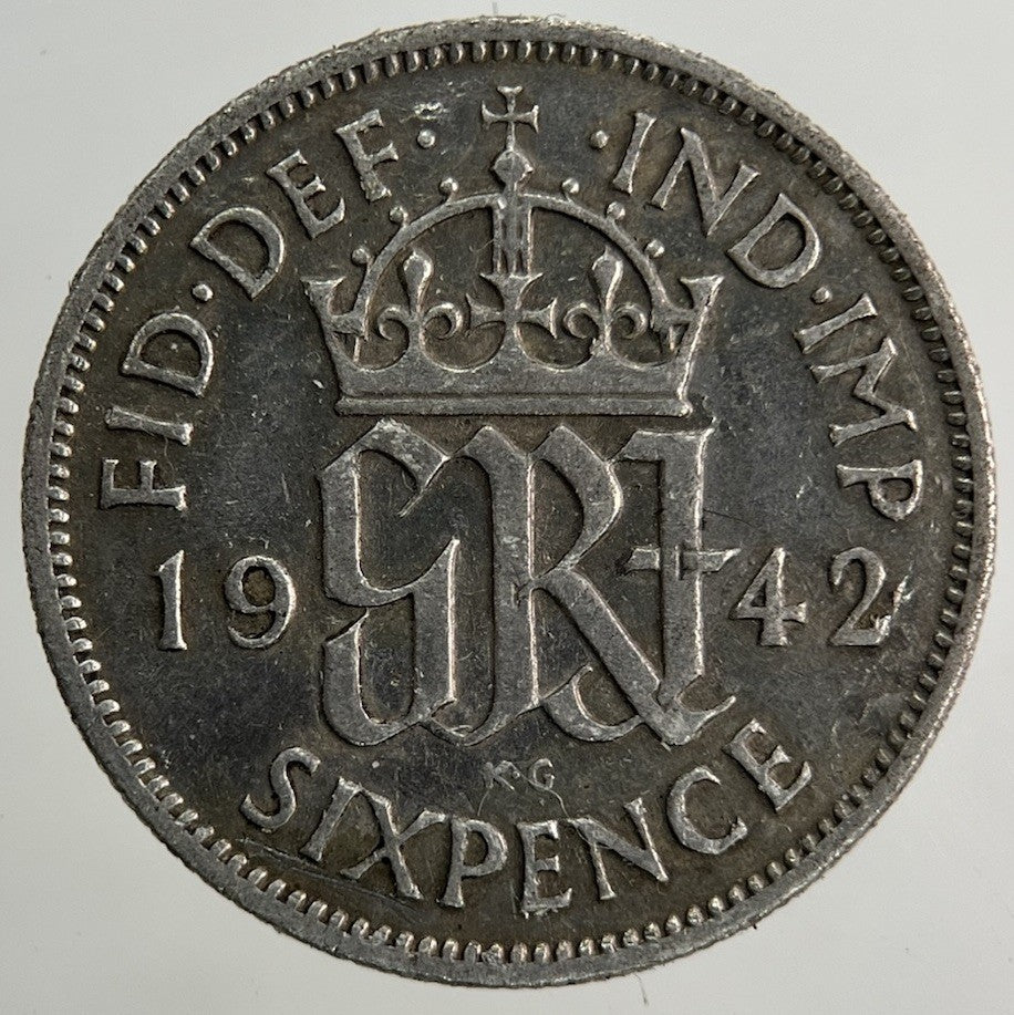 1942 George VI Sixpence Silver Coin | Collectable Grade