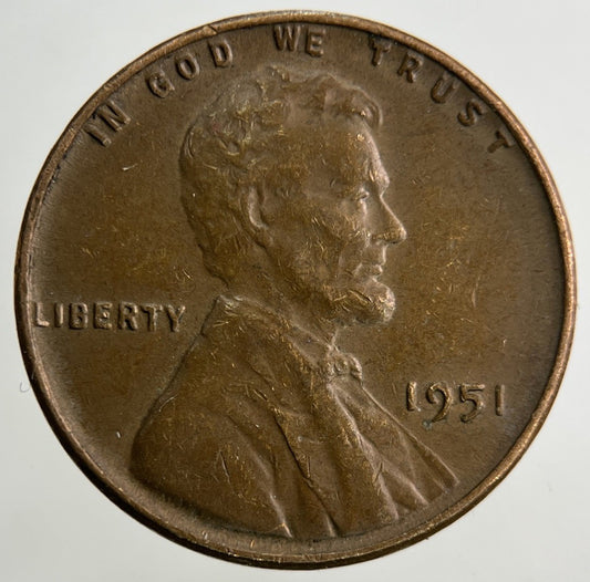 1951 US USA Lincoln One Cent Coin | Collectable Grade