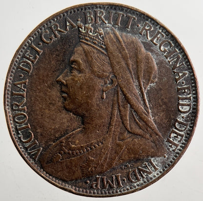 1898 Victoria Farthing Coin | Very High Grade | a7393