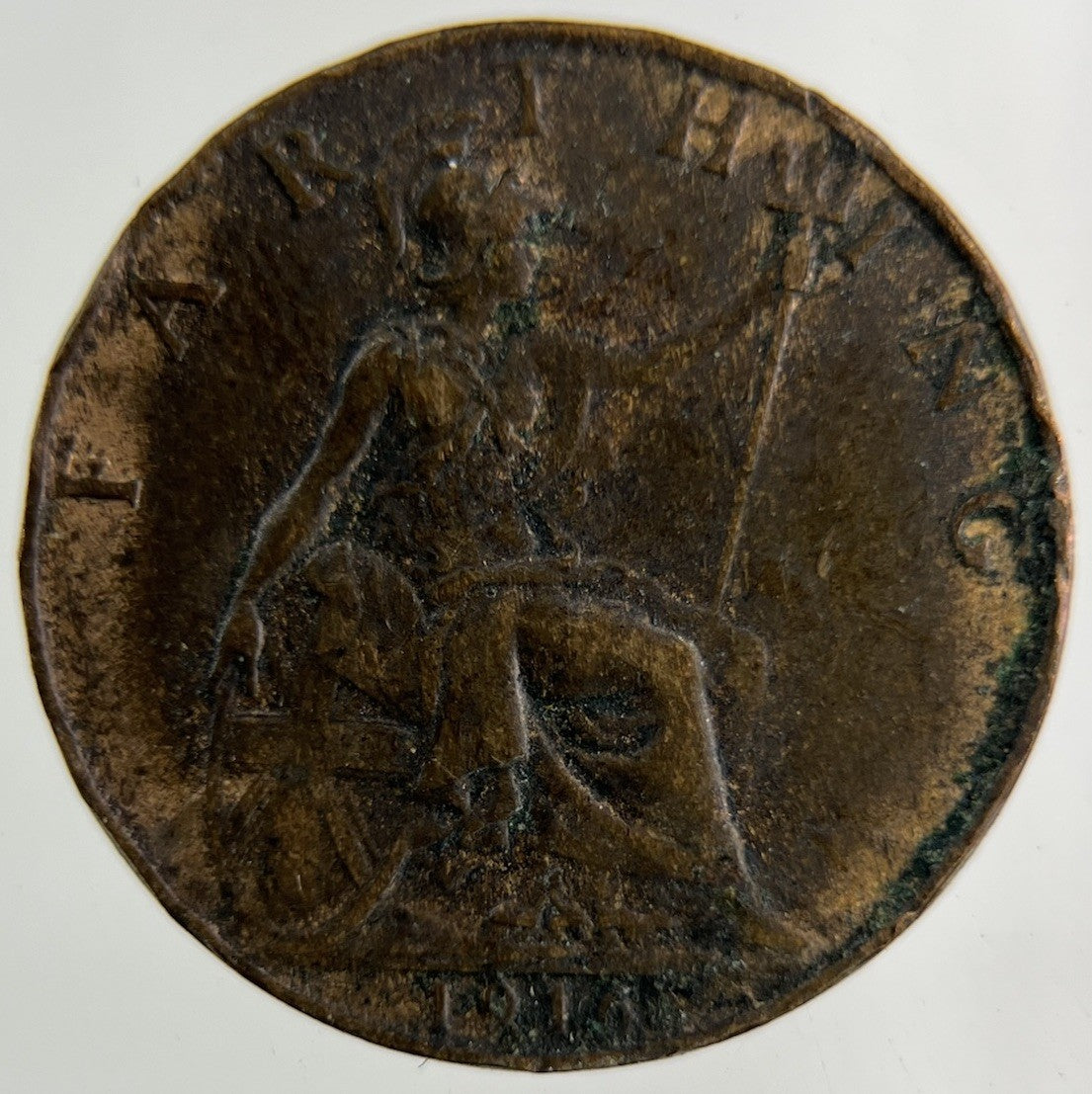 1916 George V Farthing Coin | Collectable Grade