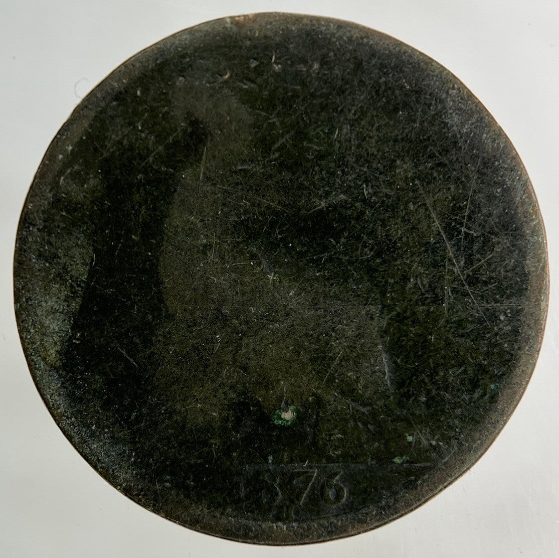 1876 - H Victoria Half - Penny Coin | Fair Grade