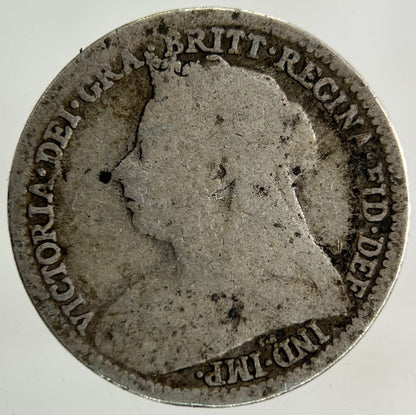 1901 Victoria Threepence Silver Coin | Fair Grade
