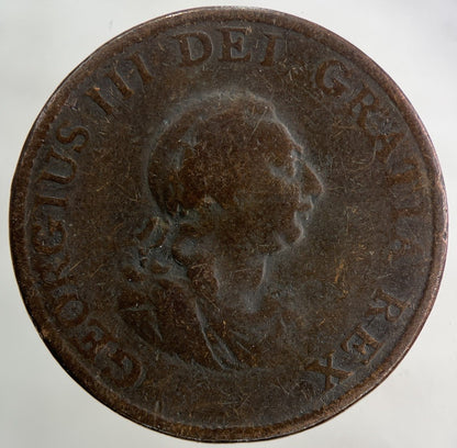 1799 George III 3rd Half - Penny Coin | Collectable Grade