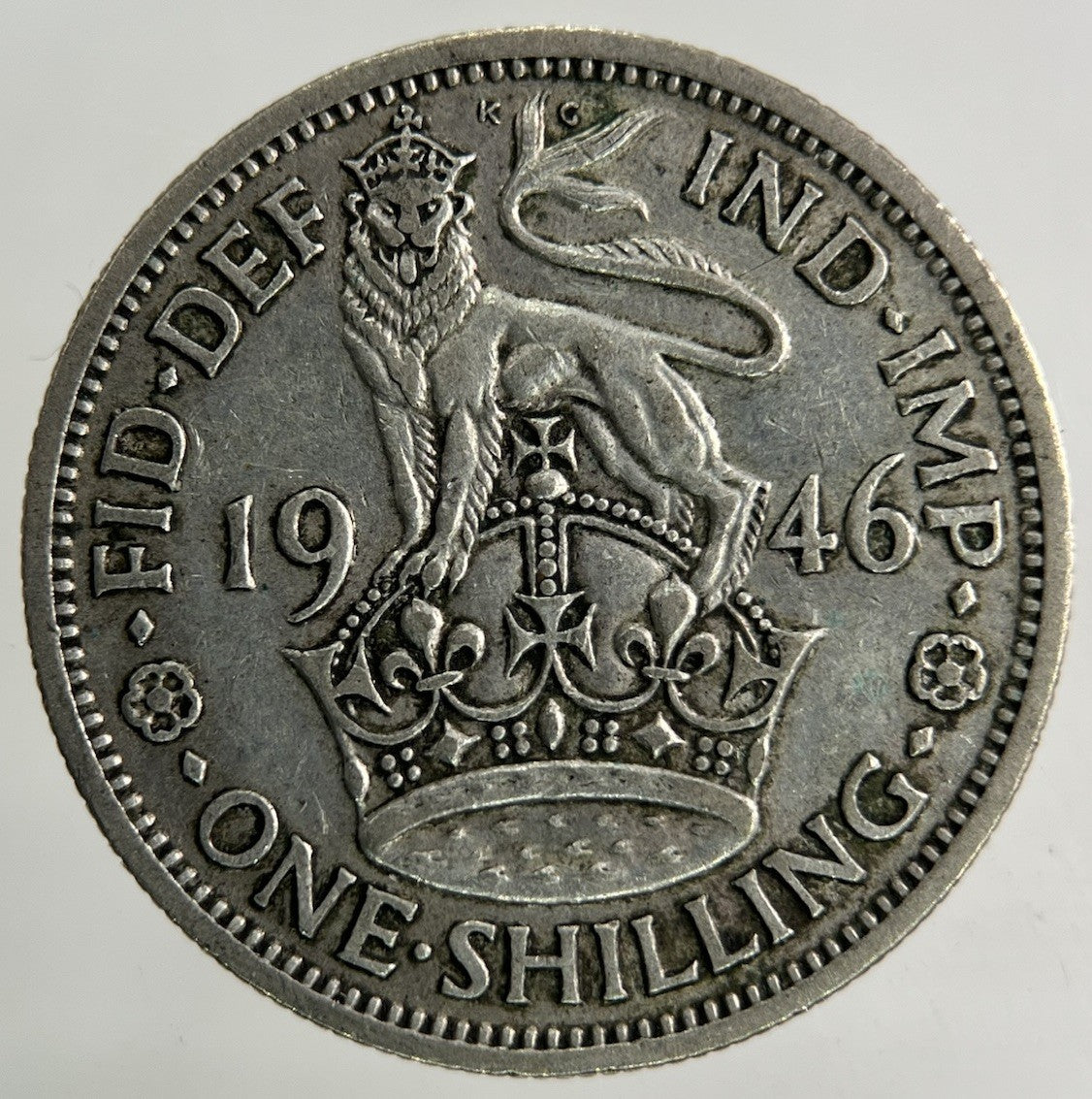 1946 George VI Shilling Silver Coin | Fine Collectable Grade