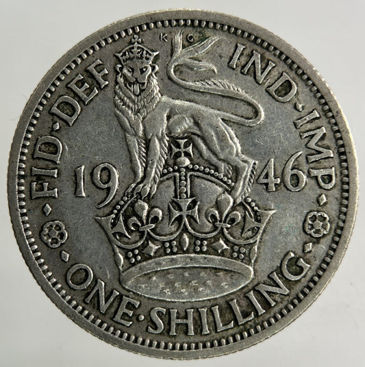 1946 George VI Shilling Silver Coin | Fine Collectable Grade