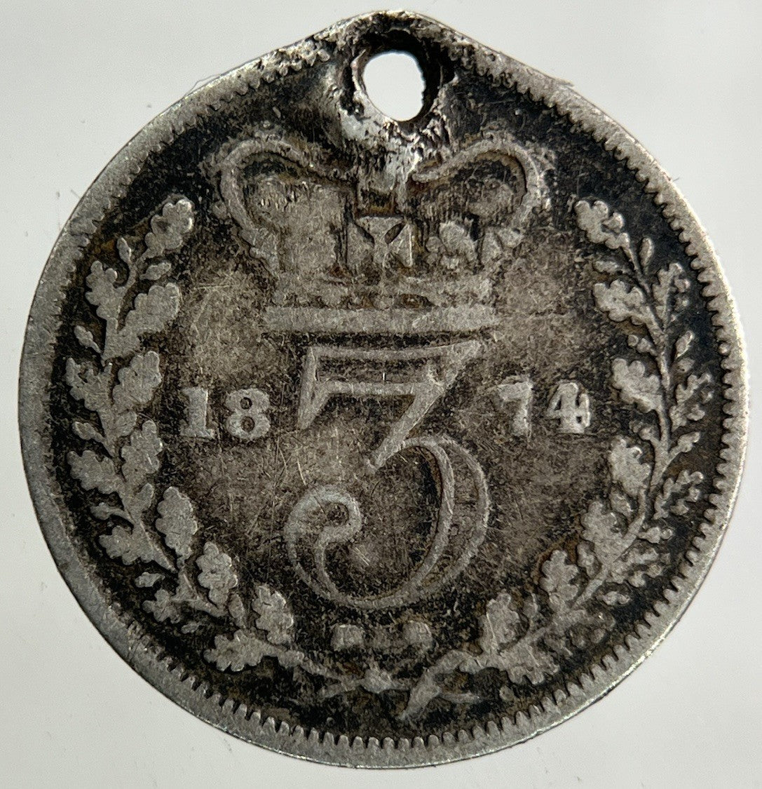 1874 Victoria Threepence Silver Coin | Collectable Grade