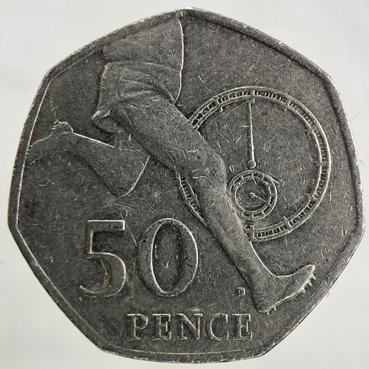2004 Roger Bannister Running Legs 50p Fifty - Pence Coin | Collectable Grade