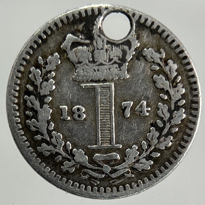 1874 Victoria Maundy One - Pence Silver Coin | Collectable Grade