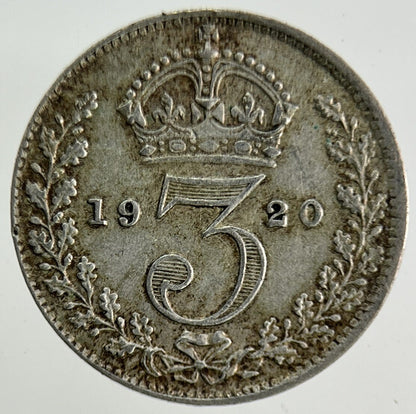 1920 George V Threepence Silver Coin | Fine Collectable Grade