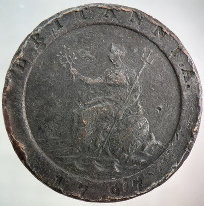 1797 George III 3rd Cartwheel Two - Pence Coin | Fine Collectable Grade