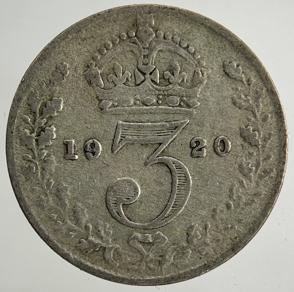 1920 George V Threepence Silver Coin | Fine Collectable Grade