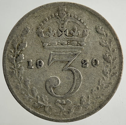 1920 George V Threepence Silver Coin | Fine Collectable Grade