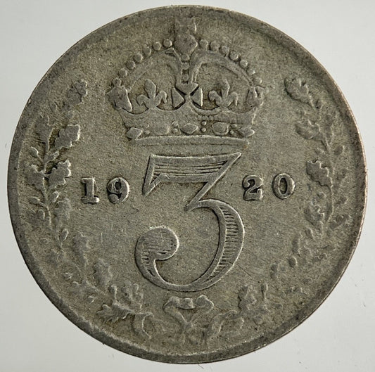 1920 George V Threepence Silver Coin | Fine Collectable Grade