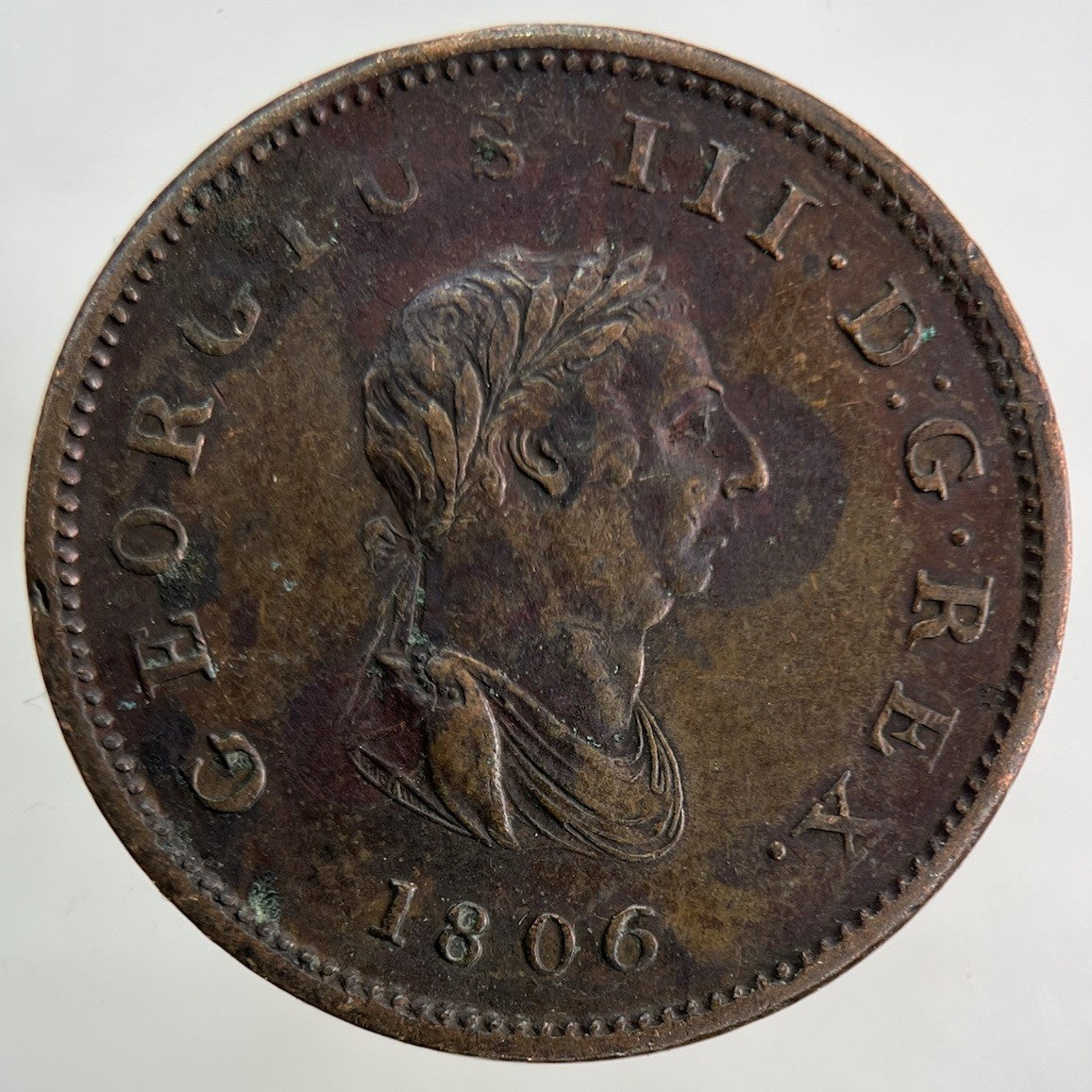 1806 George III 3rd Half - Penny Coin | Very High Grade