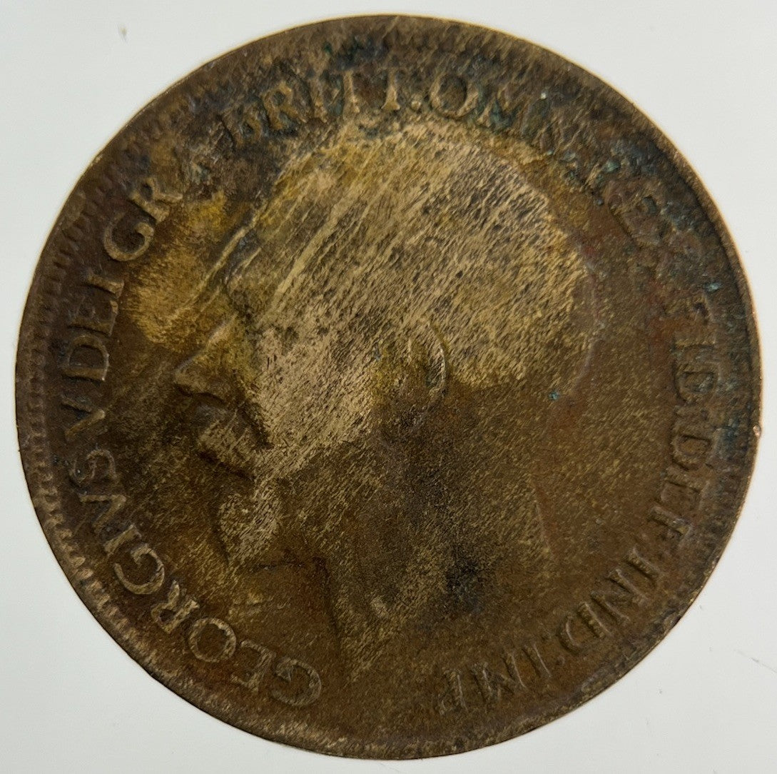 1919 George V Farthing Coin | Fair Grade