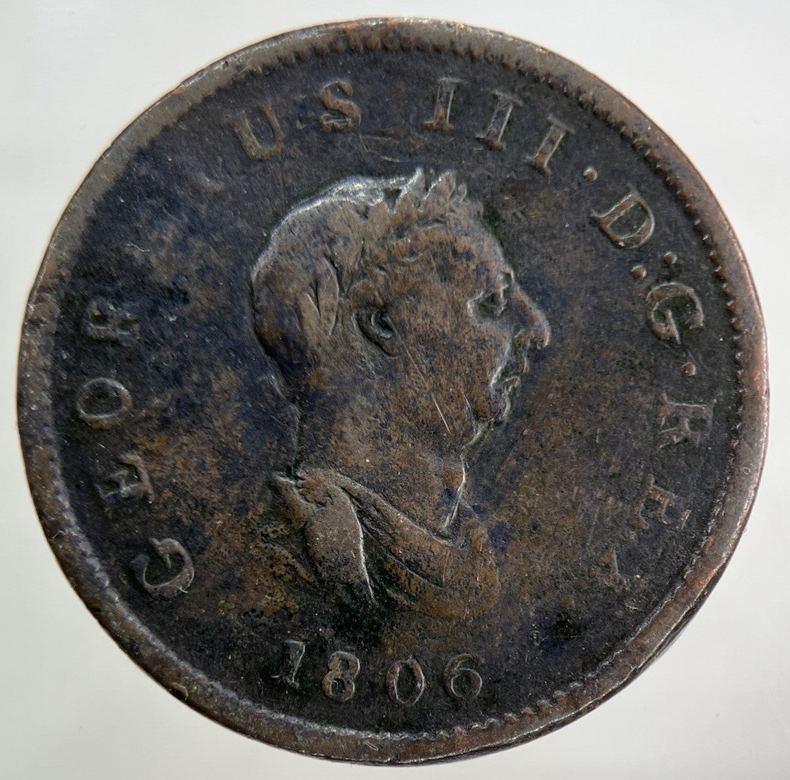 1806 George III 3rd Half - Penny Coin | Collectable Grade