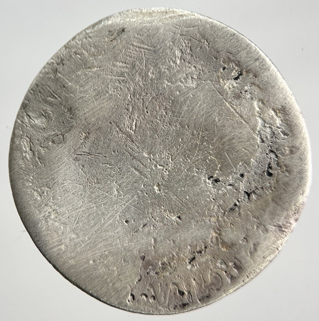 16xx William III Sixpence | British Silver Coin | Worn Grade | a1822