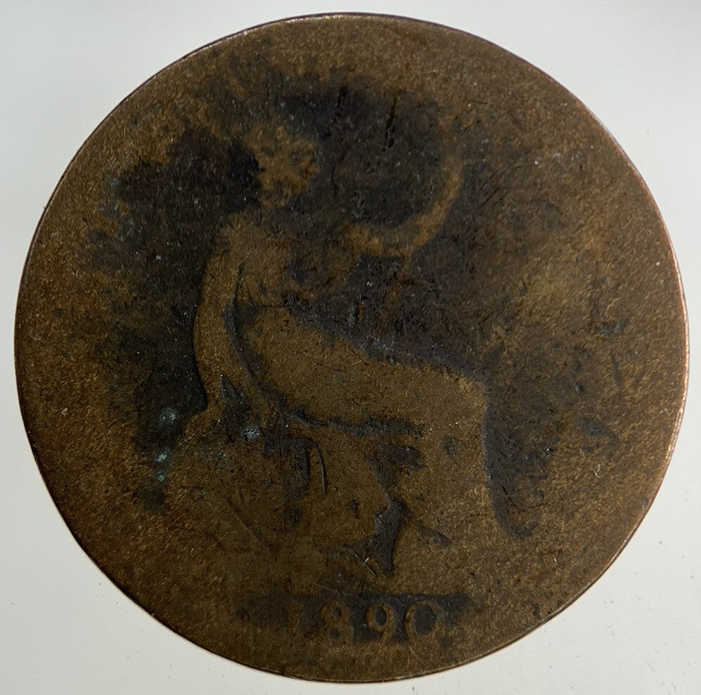 1890 Victoria Half - Penny Coin | Fair Grade