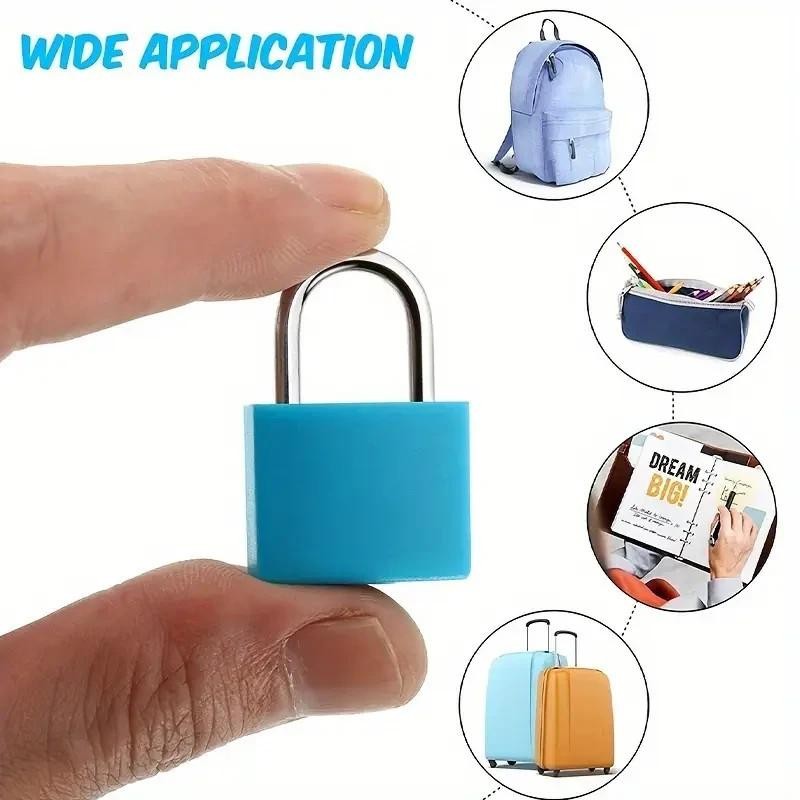 x2 Purple Small Metal Security Lock Luggage Case Padlock Backpack Lock UK Stock