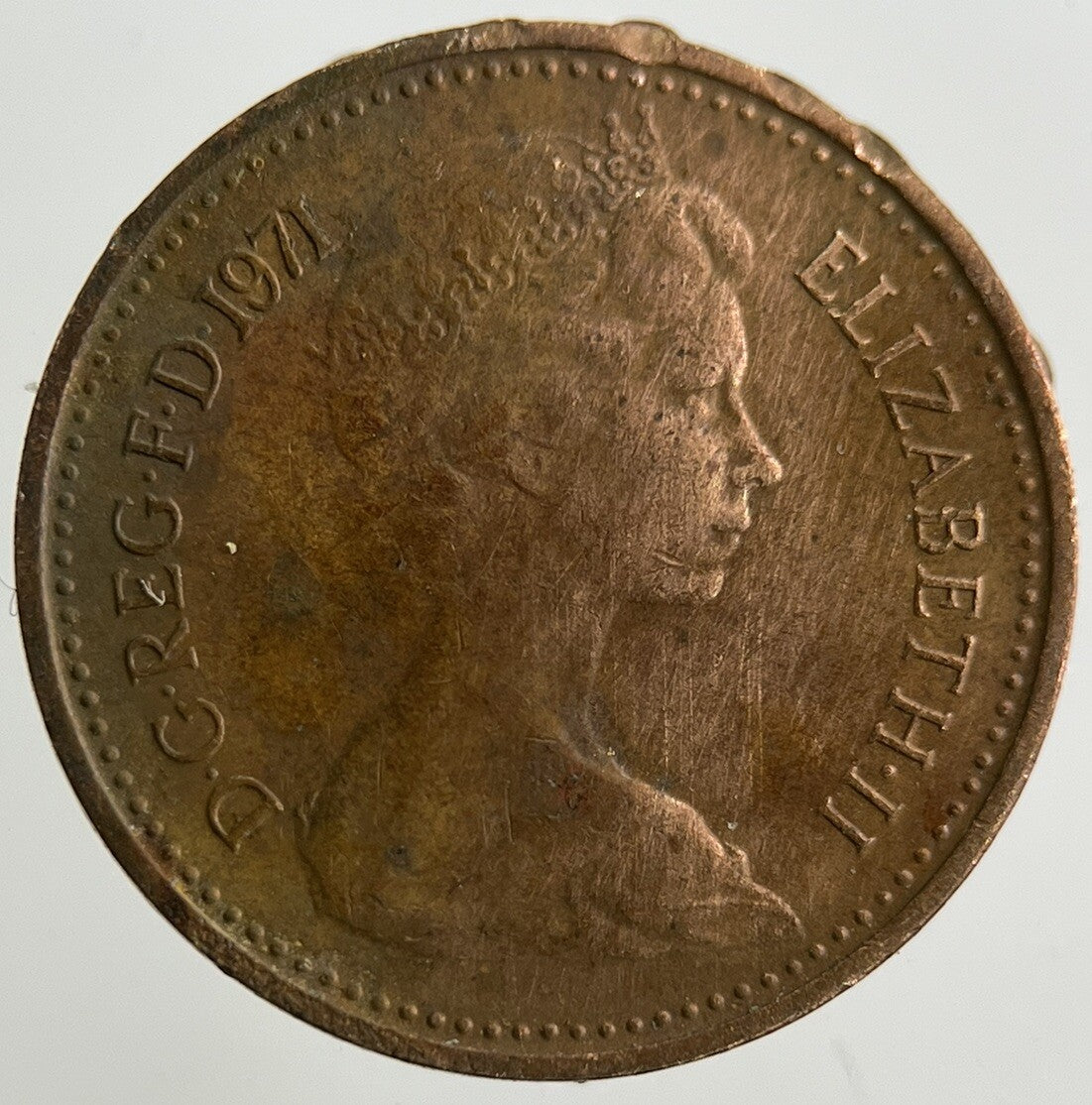 1971 Elizabeth II 2nd New 1/2 Half - Penny Coin | Fine Collectable Grade