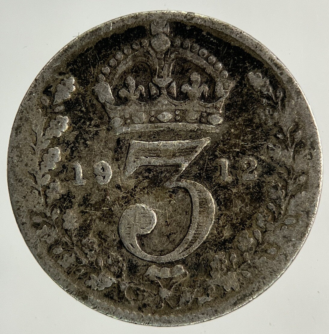 1912 George V Threepence Silver Coin | Fine Collectable Grade