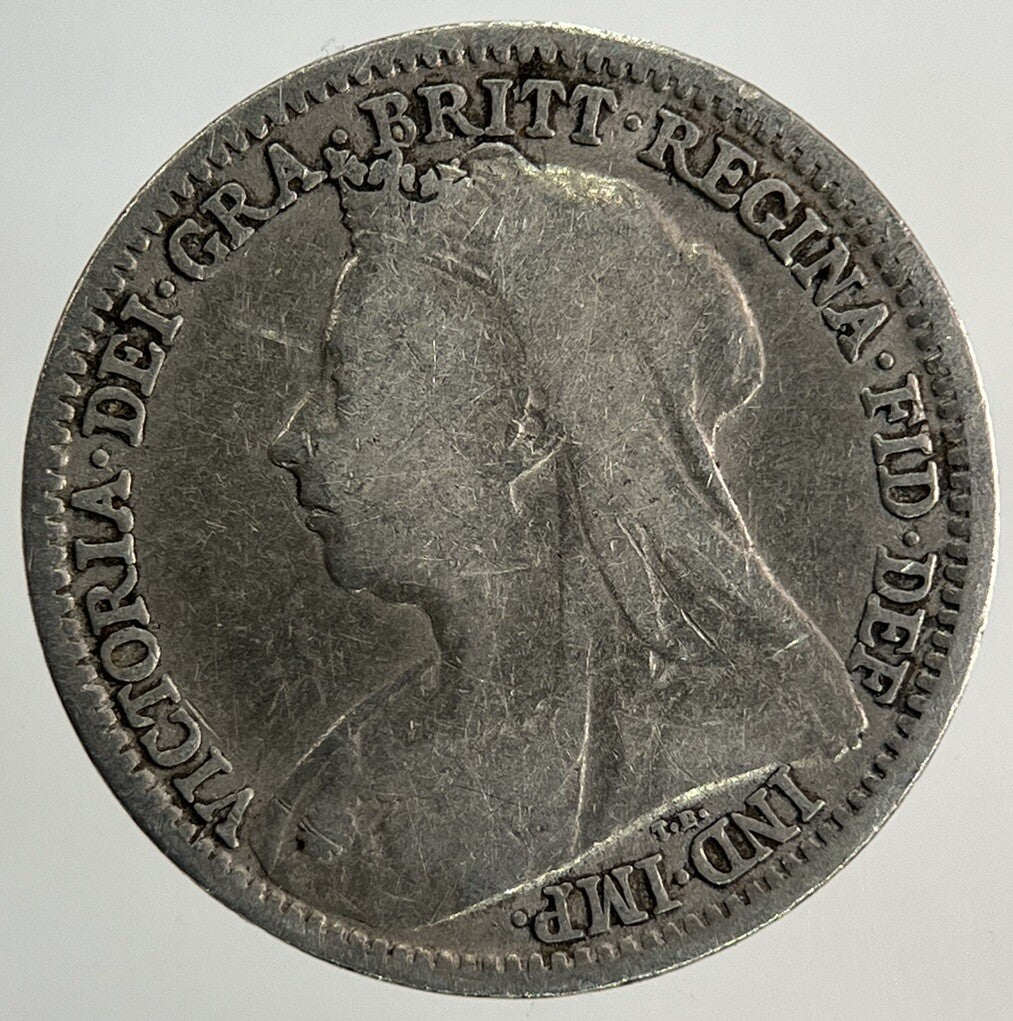 1897 Victoria Threepence Silver Coin | Fine Collectable Grade