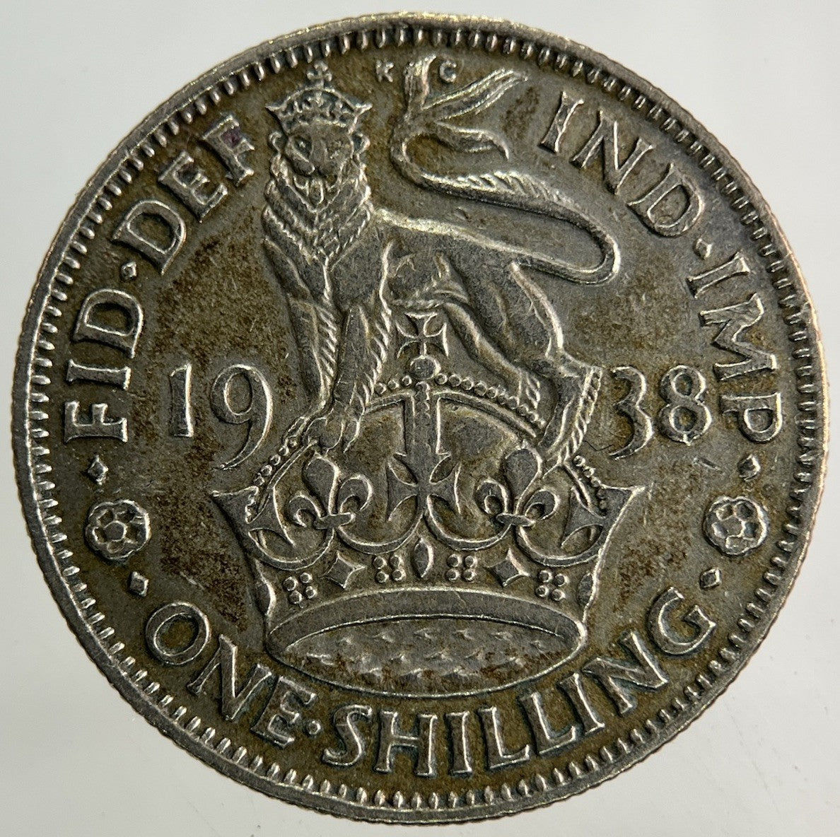 1938 George VI Shilling Silver Coin | Fine Collectable Grade