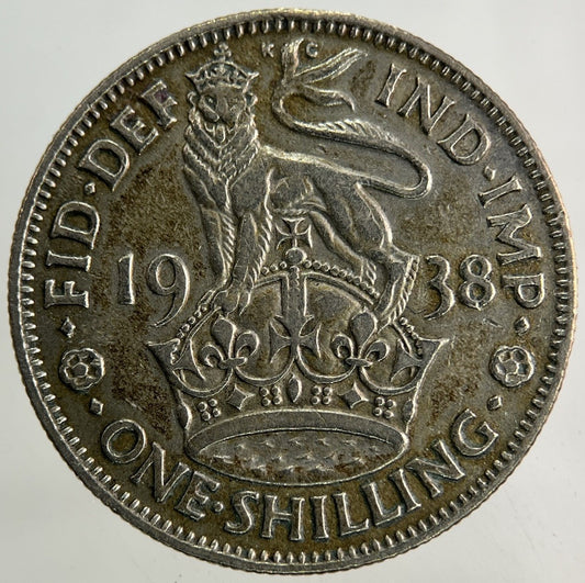 1938 George VI Shilling Silver Coin | Fine Collectable Grade