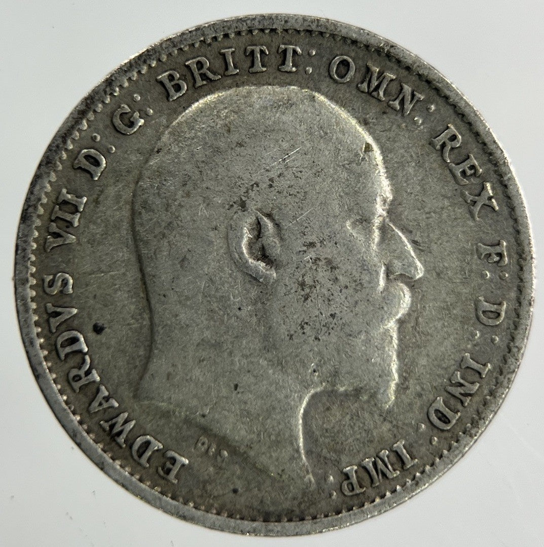 1910 Edward VII Threepence Silver Coin | Collectable Grade