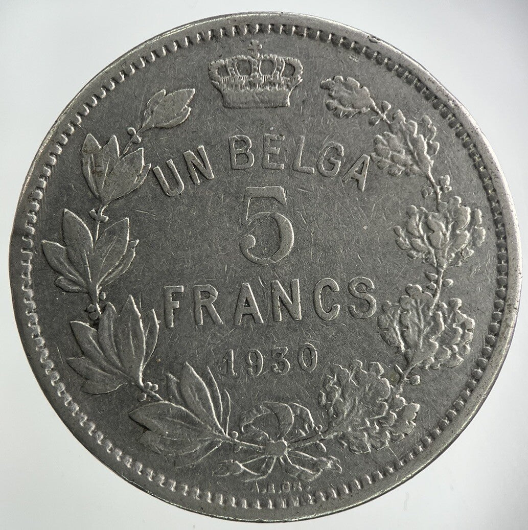 1930 Belgium 5 Francs Coin | Collectable Grade