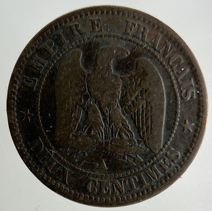 1853 France 2 Centimes Coin | Collectable Grade