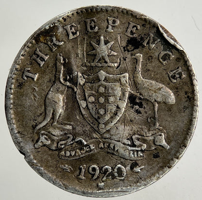 1920 - M Australia Threepence Silver Coin | Collectable Grade