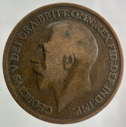 1917 George V One Penny Coin | Collectable Grade