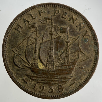1938 George VI Half - Penny Coin | Collectable Grade