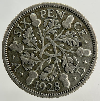 1928 George V Sixpence Silver Coin | Collectable Grade