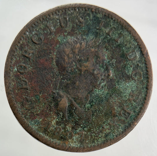 1807 George III 3rd Half - Penny Coin | Fine Collectable Grade