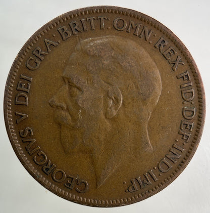 1927 George V One Penny Coin | Very High Grade