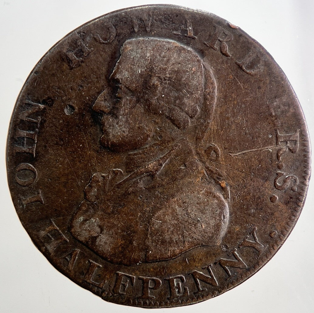 1794 Somerset Bath John Howard Half - Penny Token | Collectable Grade