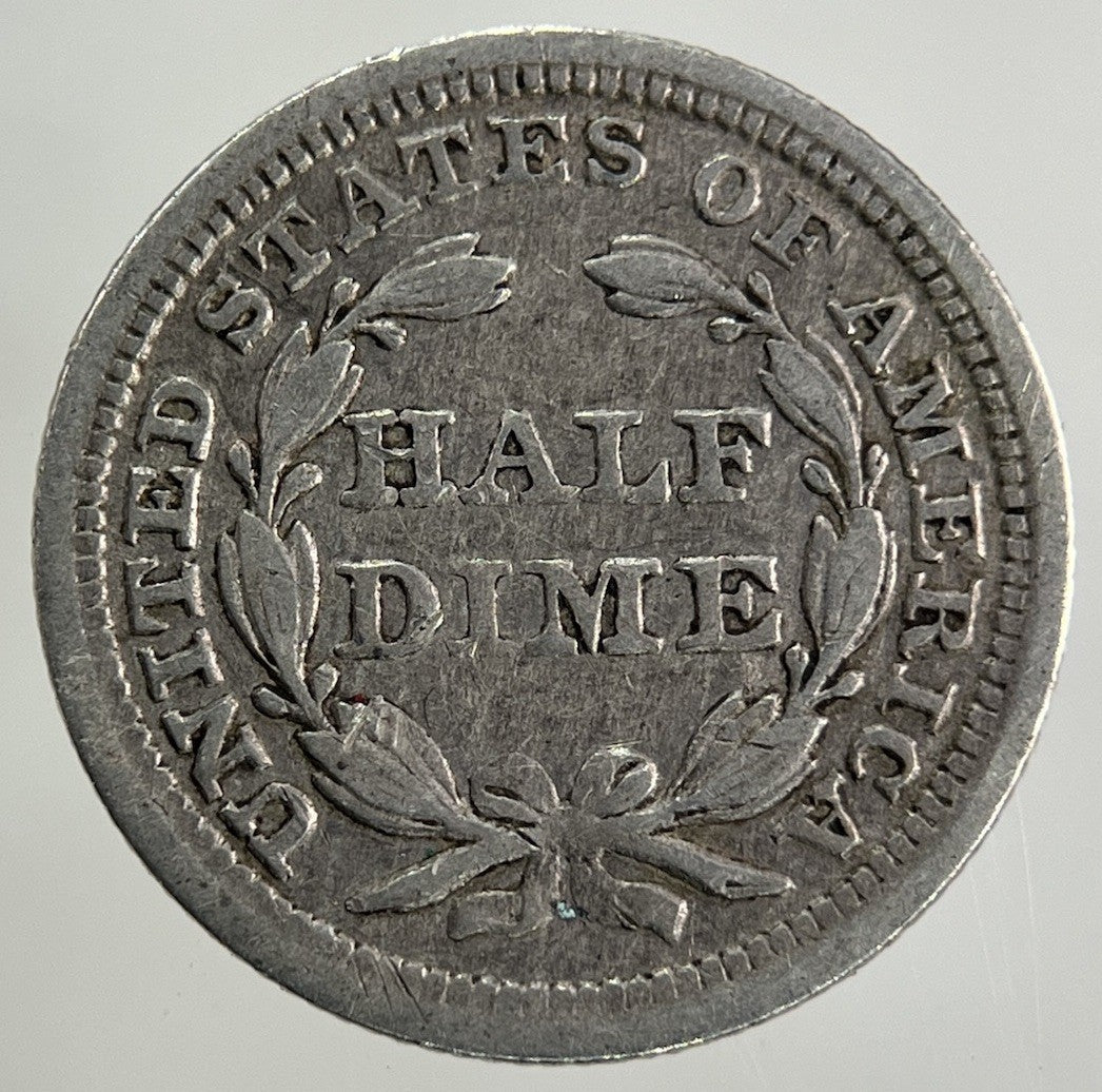 1857 US USA Half Dime Silver Coin | Fine Collectable Grade