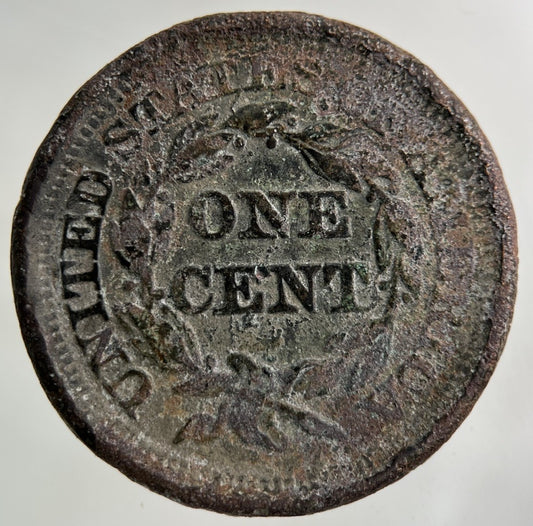 1851 US USA One Cent Coin | Fair Grade