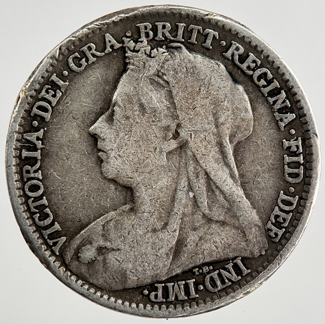 1895 Victoria Threepence Silver Coin | Fine Collectable Grade | a8493