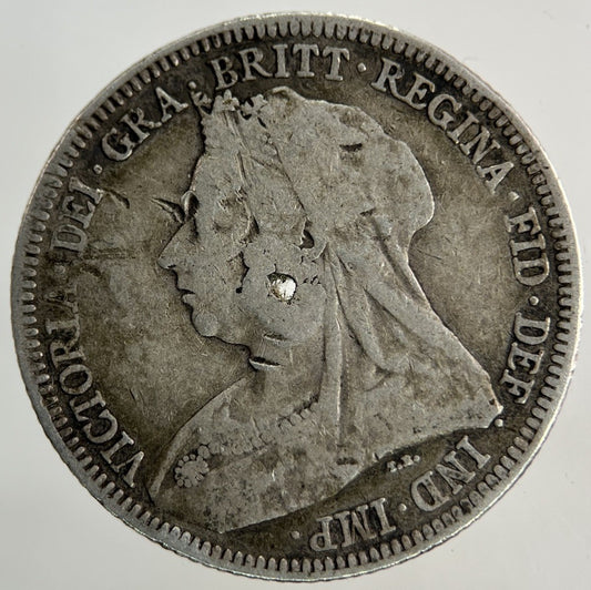 1893 Victoria Shilling Silver Coin | Fair Grade