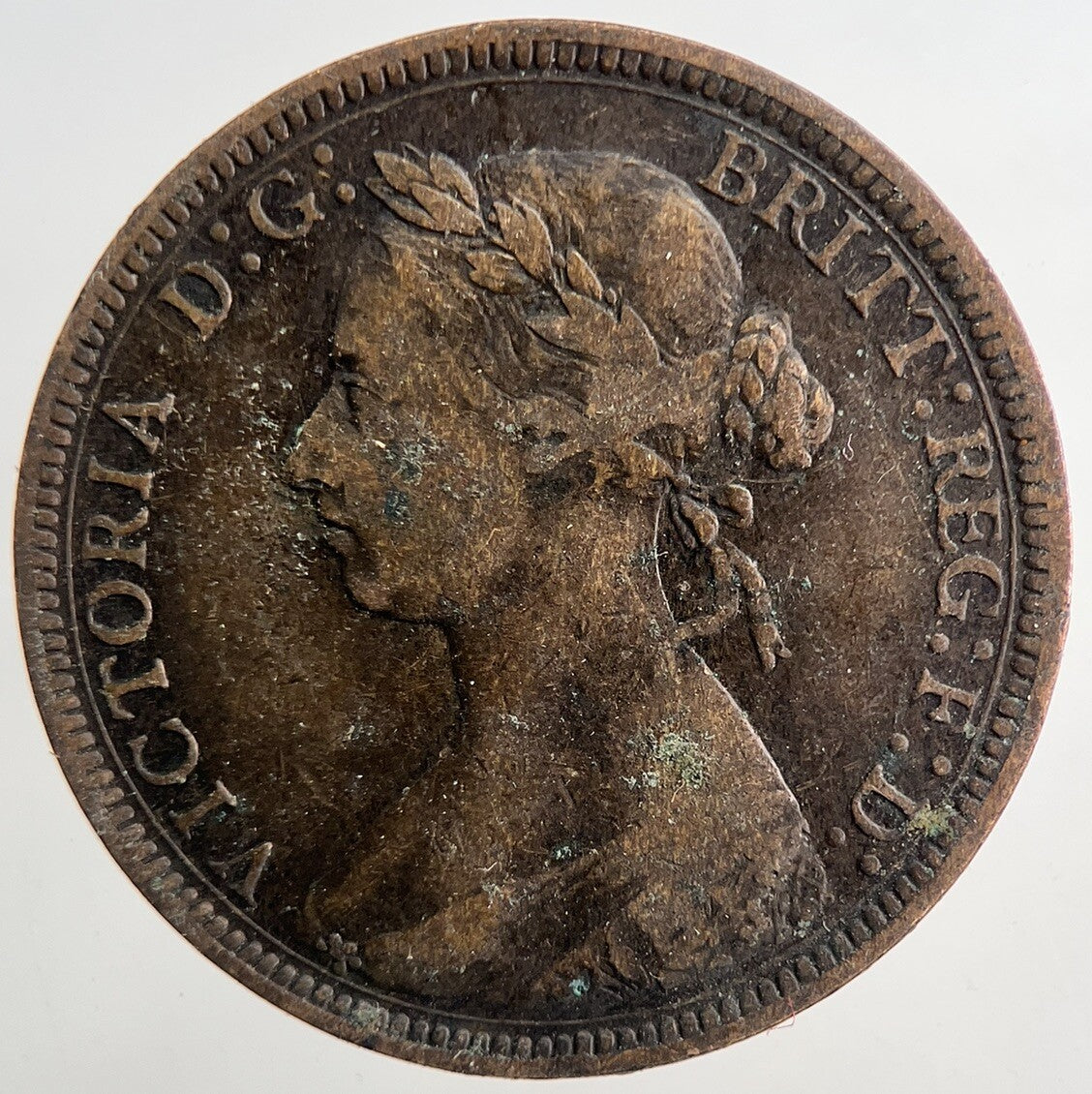 1887 Victoria Half - Penny Coin | Fine Collectable Grade | a9262