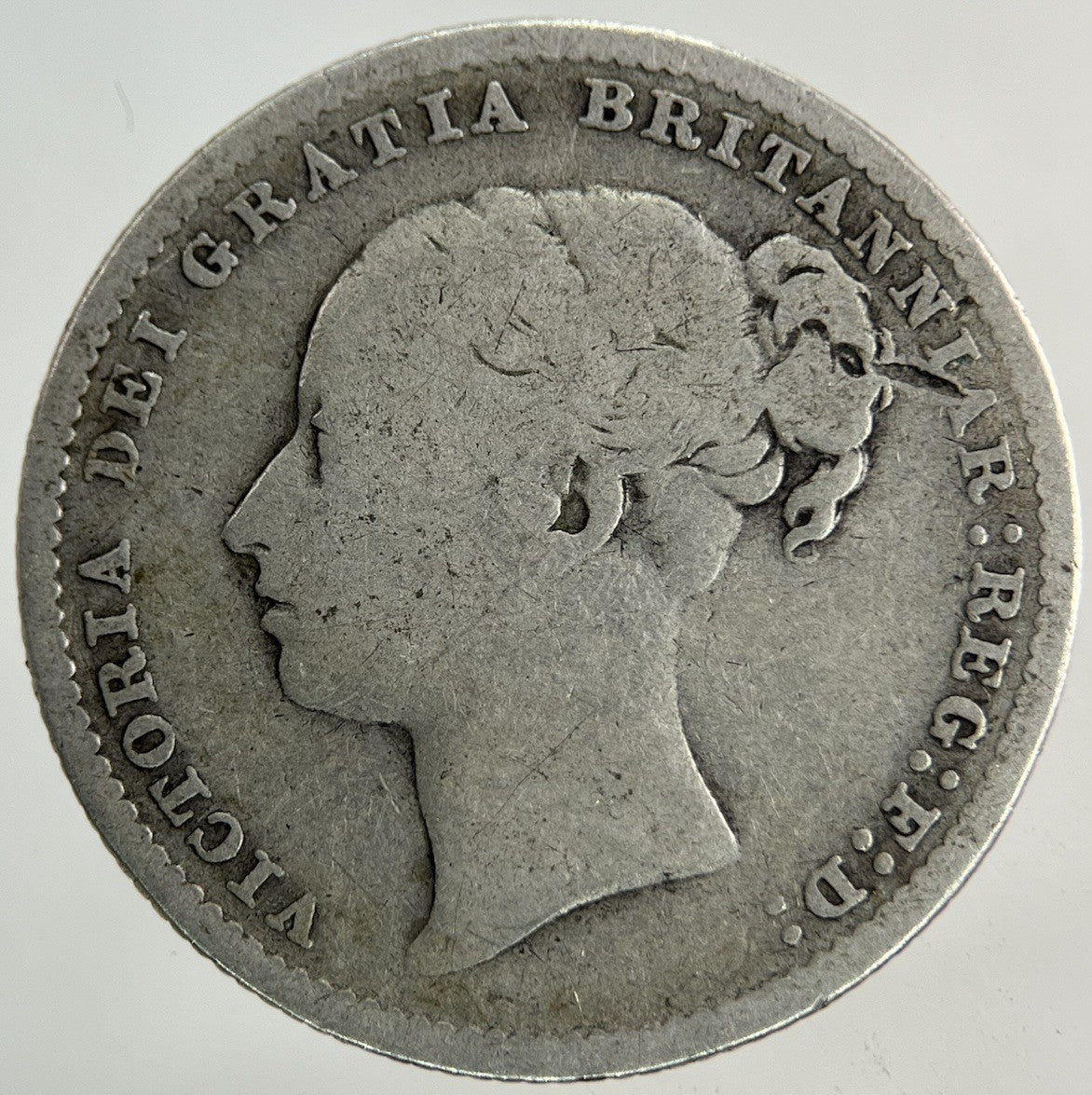 1885 Victoria Shilling Silver Coin | Collectable Grade