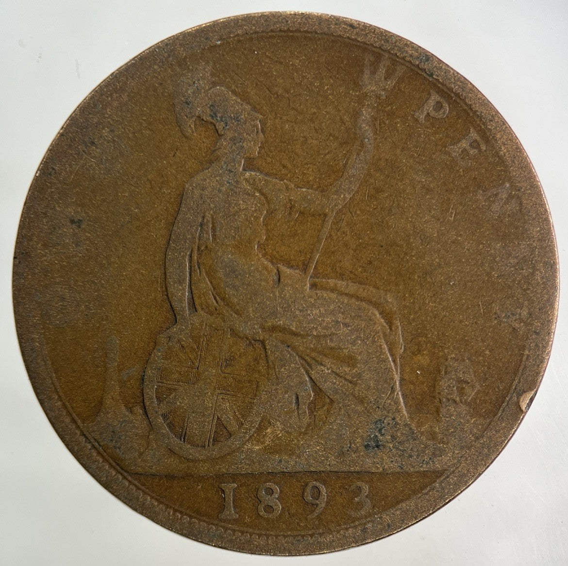 1893 Victoria One Penny Coin | Collectable Grade