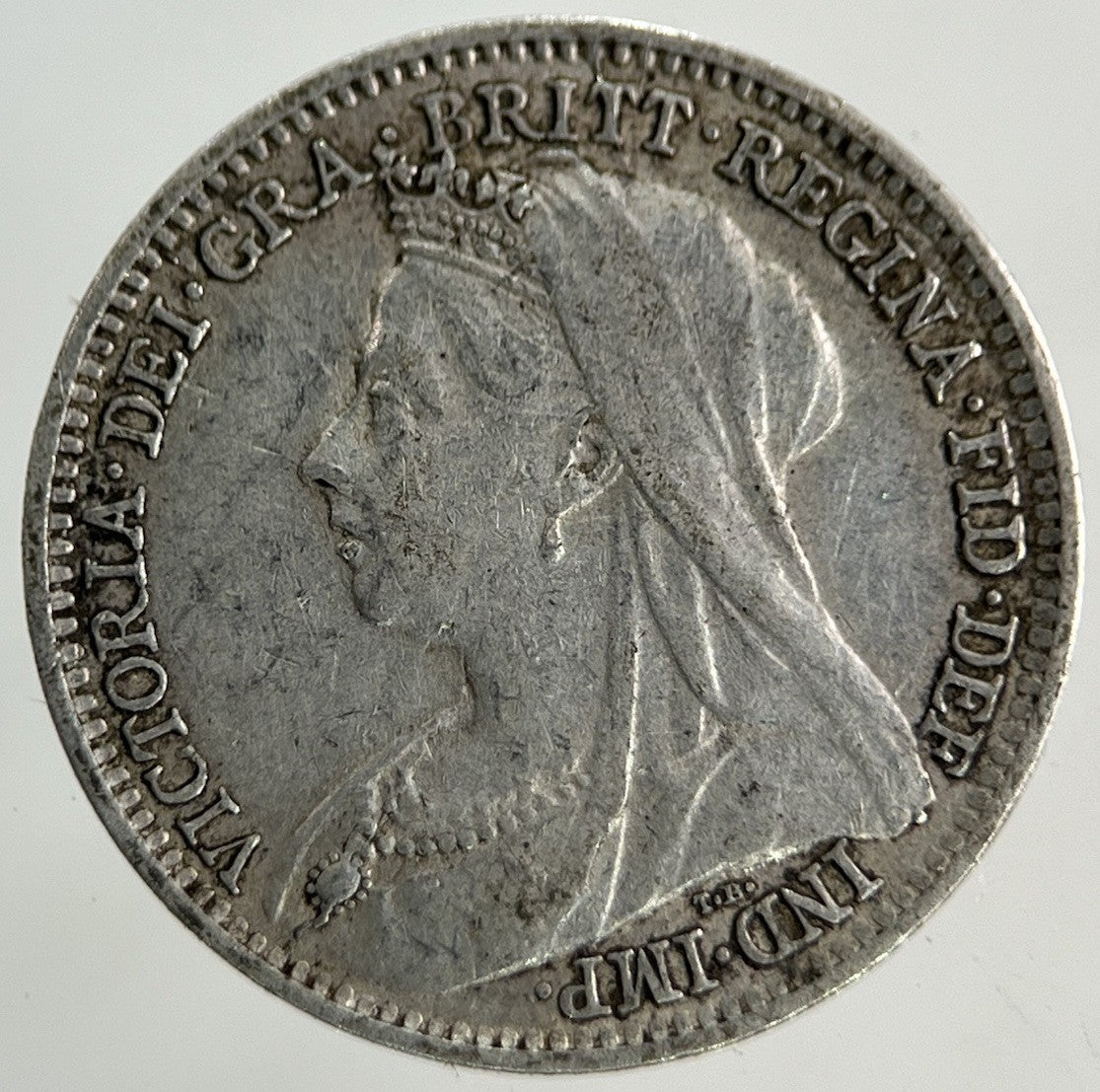1893 Victoria Threepence Silver Coin | Very High Grade