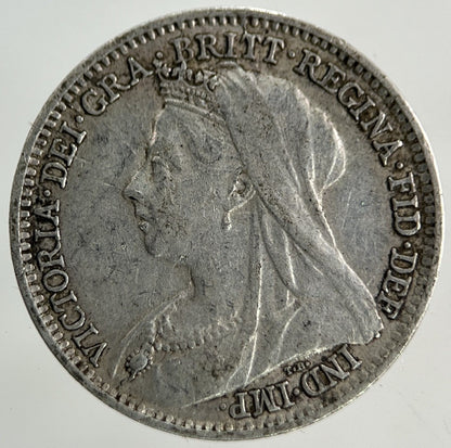 1893 Victoria Threepence Silver Coin | Very High Grade